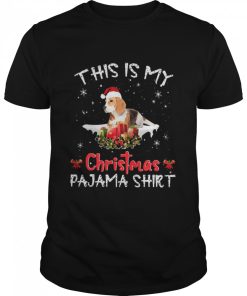 Beagle Santa this Is My Christmas Pajama shirt