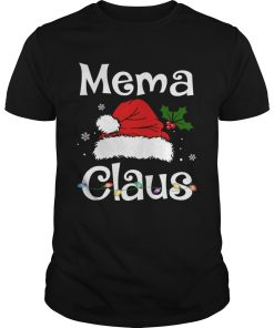 Beautiful Mema Claus Christmas Family Group Matching Pajama shirt