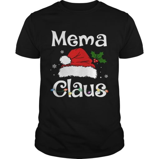 Beautiful Mema Claus Christmas Family Group Matching Pajama shirt