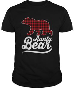 Beautiful Plaid Aunty Bear Christmas Pajama Family Ugly shirt
