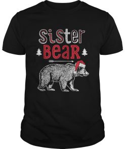 Beautiful Sister Bear Christmas Santa Family Matching Pajamas shirt