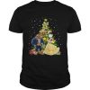 Beauty And The Beast Christmas Tree shirt