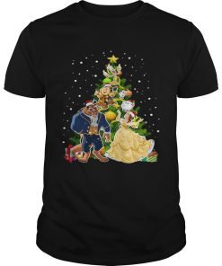 Beauty And The Beast Christmas Tree shirt