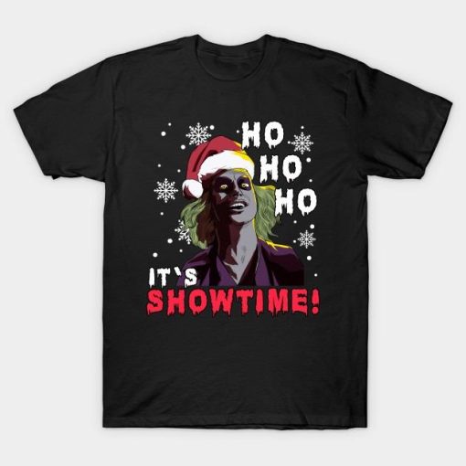 Beetlejuice Ho Ho Ho Santa It’s Showtime T-Shirt