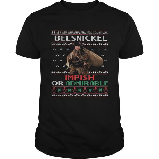 Belsnickel impish or admirable Ugly Christmas shirt