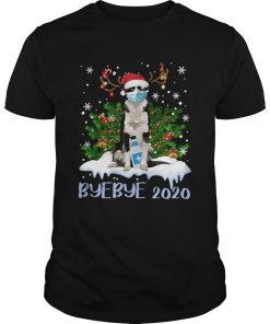 Bernese Mountain Dog Face Mask Bye Bye 2020 Merry Christmas Tree shirt