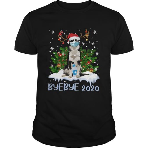 Bernese Mountain Dog Face Mask Bye Bye 2020 Merry Christmas Tree shirt