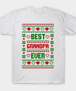 Best Grandpa Ever retro Christmas shirt