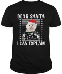 Bichon Dear Santa I Can Explain Christmas Sweater shirt