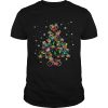 Bicycle light Christmas tree shirt