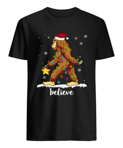 Bigfoot Christmas Tree Believe T-shirt