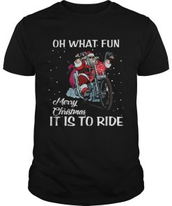 Biker Santa Motorcycle Fan Merry Christmas shirt