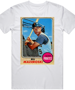Bill Mazeroski Baseball Playing Card Pittsburgh Baseball Fan T Shirt