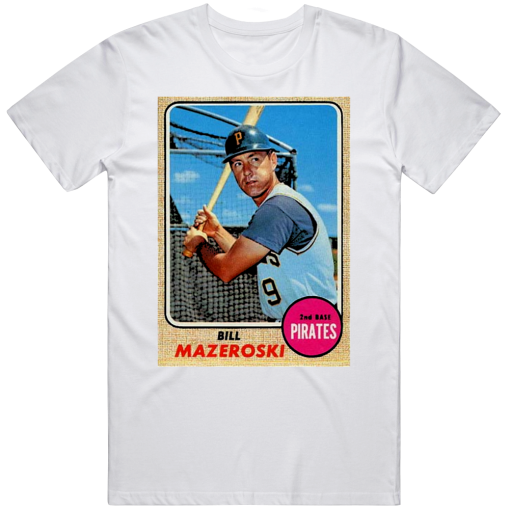 Bill Mazeroski Baseball Playing Card Pittsburgh Baseball Fan T Shirt