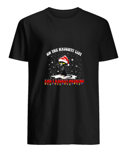 Black Cat Santa on the naughty list and I regret nothing shirt, sweater