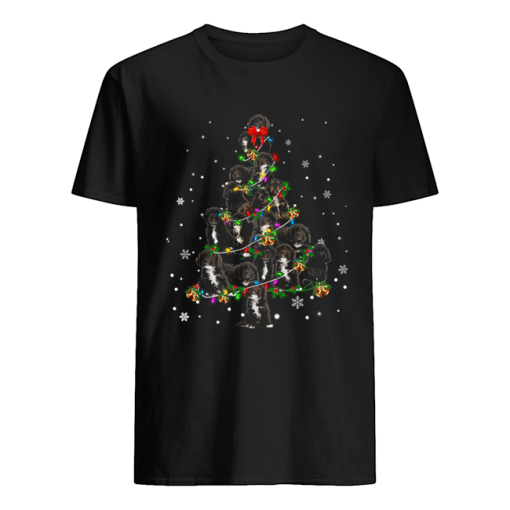 Black Cockapoo Christmas Tree T-Shirt