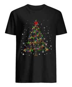 Black and Tan Coonhound Christmas Tree T-Shirt