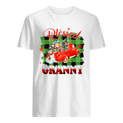 Blessed Granny Christmas Truck Snowman T-Shirt