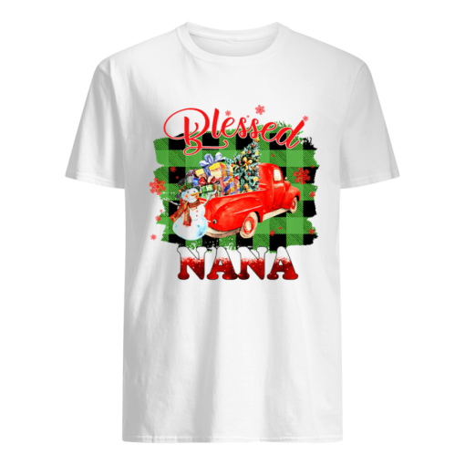 Blessed Nana Christmas Truck Snowman T-Shirt