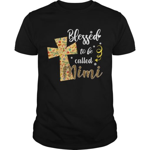 Blessed To Be Called Mimi Cross Christmas shirt