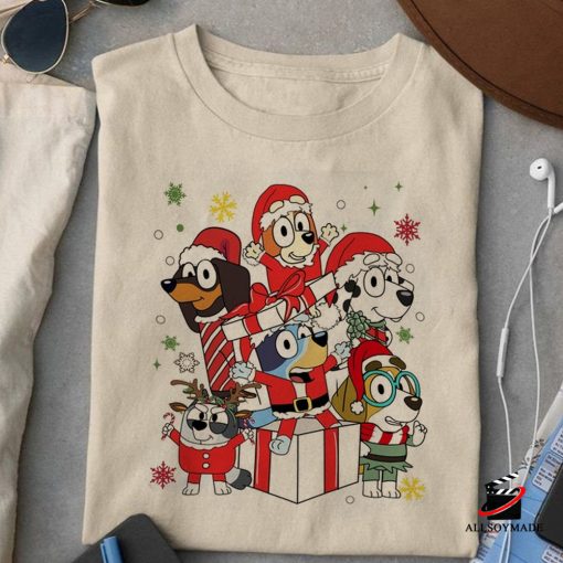 Blue Dog Family Christmas Shirt