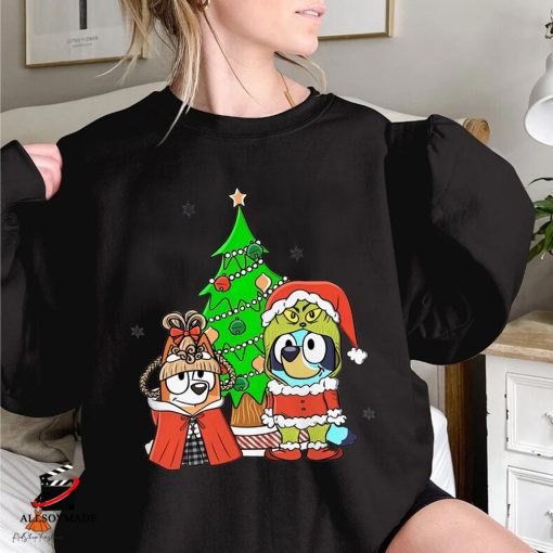 Bluey and Bingo Family On The Christmas Tree 2023 Sweatshirt