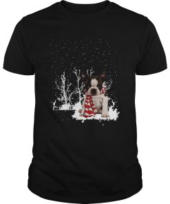 Boston Terrier Merry Christmas shirt