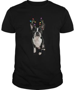 Boston Terrier Reindeer Christmas Dog shirt