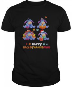 Bourriquet Disney Halloween And Merry Christmas Happy Hallothanksmas shirt