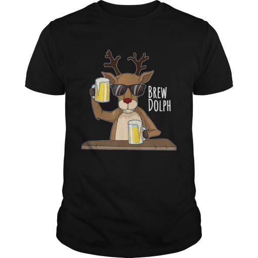 Brew Dolph Rudolph Christmas Holiday T-Shirt