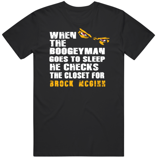 Brock McGinn Boogeyman Pittsburgh Hockey Fan T Shirt