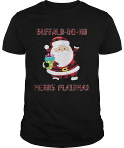 Buffalo Plaid Christmas Santa Claus Ho Ho Ho Meme shirt
