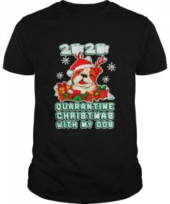 Bulldog 2020 Toilet Paper Quarantine Christmas With My Dog shirt