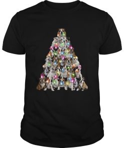 Bulldog Christmas Tree shirt