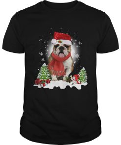 Bulldog Santa Clause Christmas shirt