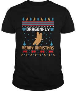 Butterfly Dragonfly Merry Ugly Christmas shirt
