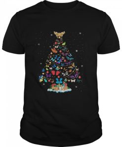 Butterfly christmas tree shirt