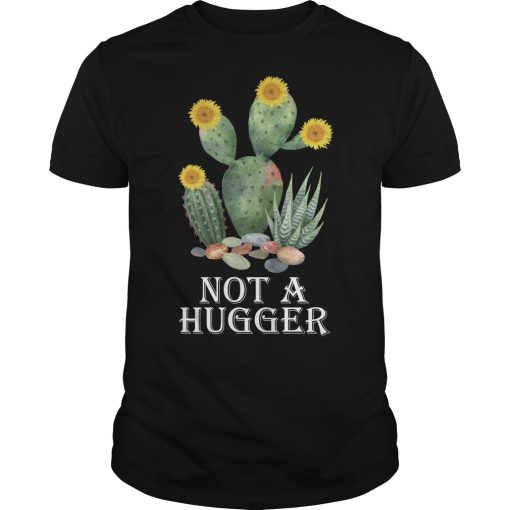 Cactus sunflower not a hugger, hoodie, long sleeve
