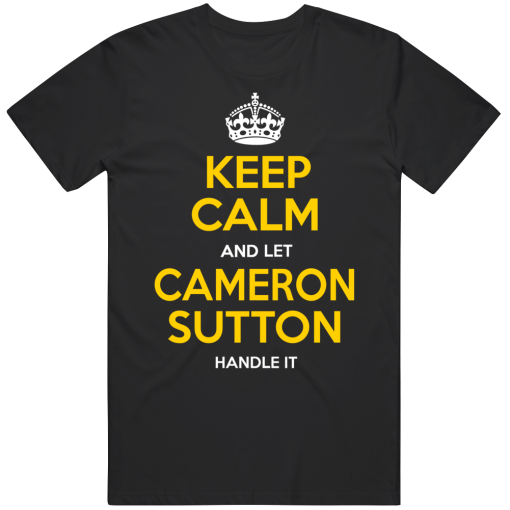 Cameron Sutton Keep Calm Pittsburgh Football Fan T Shirt