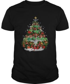 Canberra Raiders Christmas tree shirt