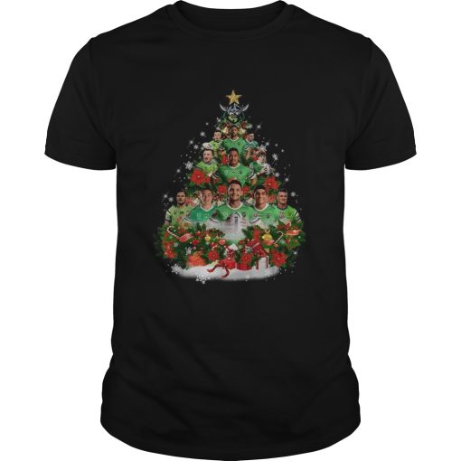 Canberra Raiders Christmas tree shirt