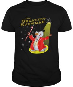 Candy Cane Greatest Snowman Funny Christmas shirt