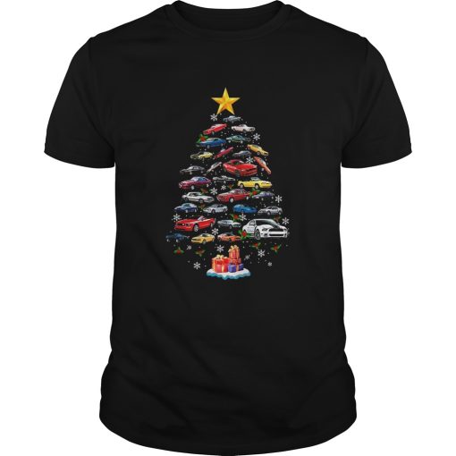 Cars Merry Christmas Tree Gift tshirt