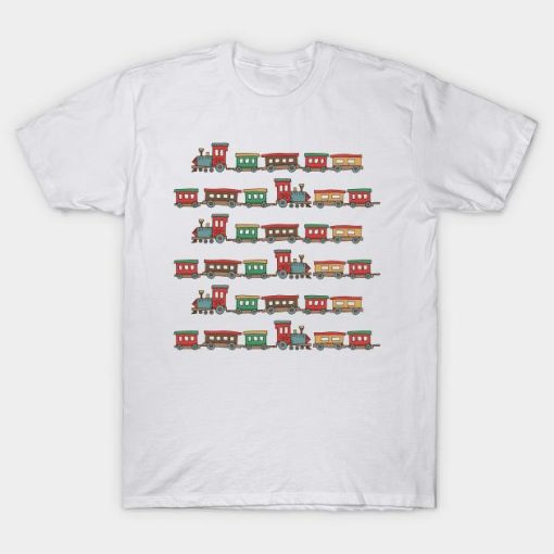 Cartoon Christmas Train T-shirt