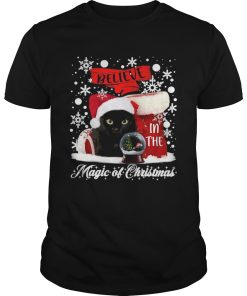 Cat Believe In The Magic Of Christmas shirt