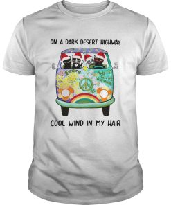 Cat Christmas On a dark desert highway cool wind in my hair shirt