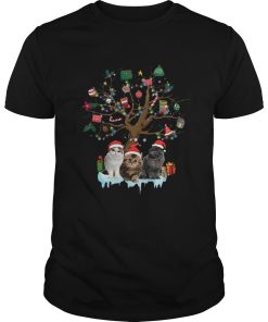 Cat Lover Christmas Tree shirt