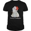 Cat Merry Kissmyass Christmas Light shirt