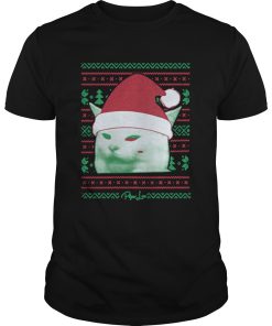 Cat being yelled at Christmas shirt