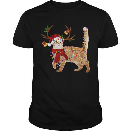 Cat gorgeous reindeer Christmas shirt
